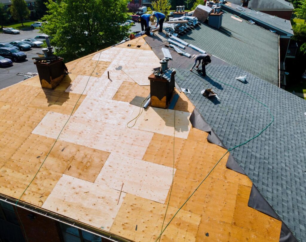 Expert contractors from a roofing company near me in Saluda, NC, ensuring a secure and weather-resistant roof